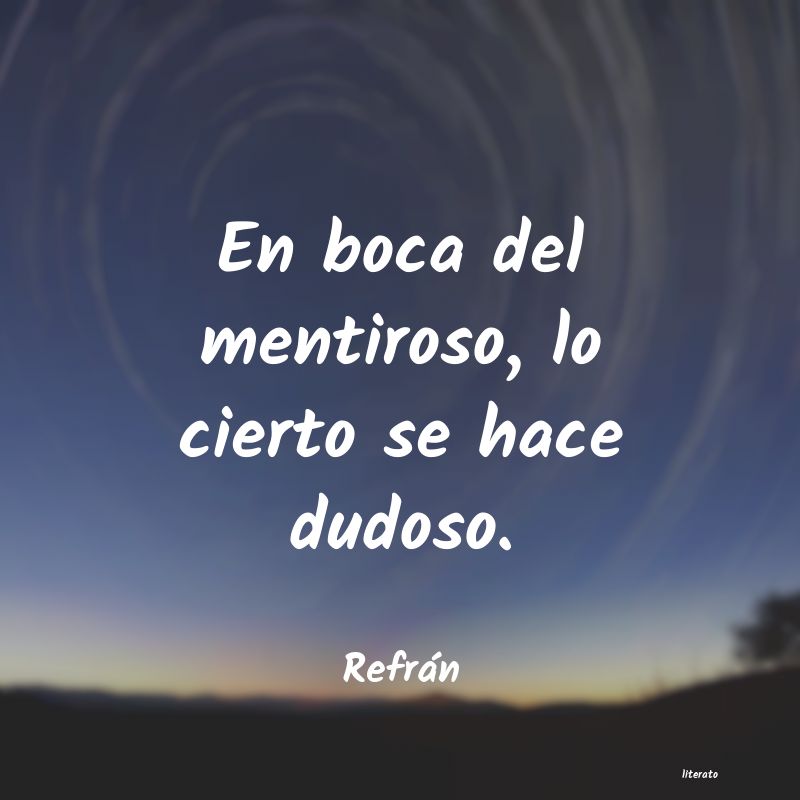 Frases de Refrán