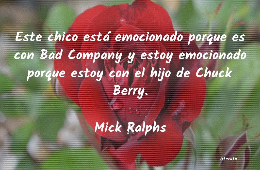 Frases de Mick Ralphs