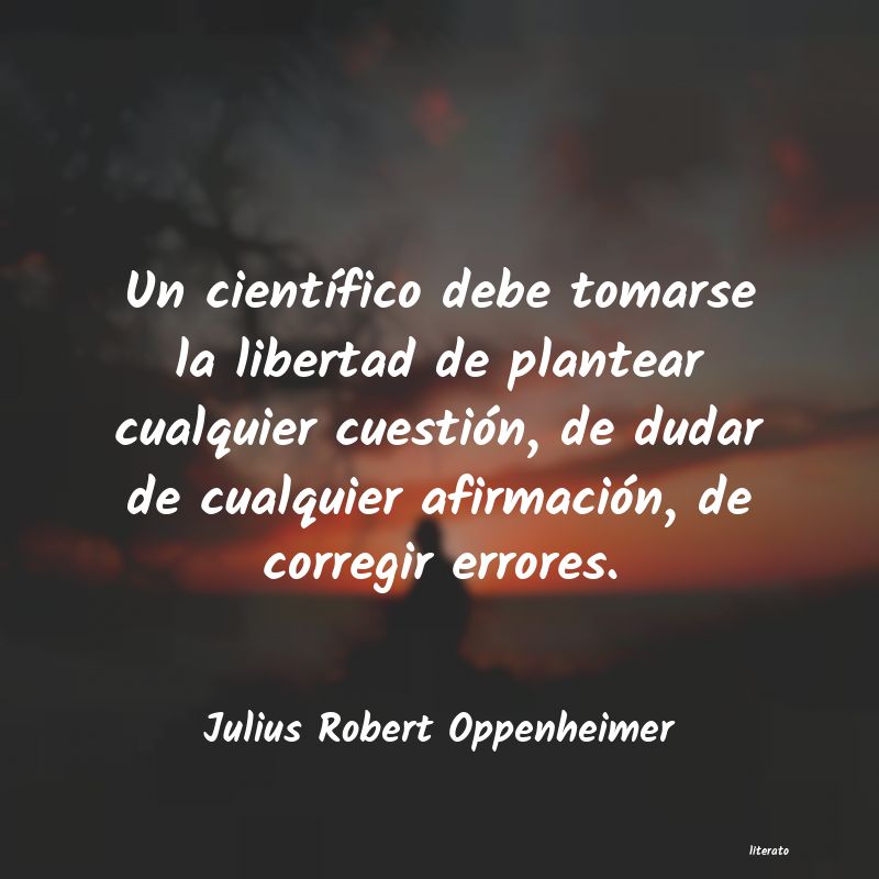frases de Julius Robert Oppenheimer