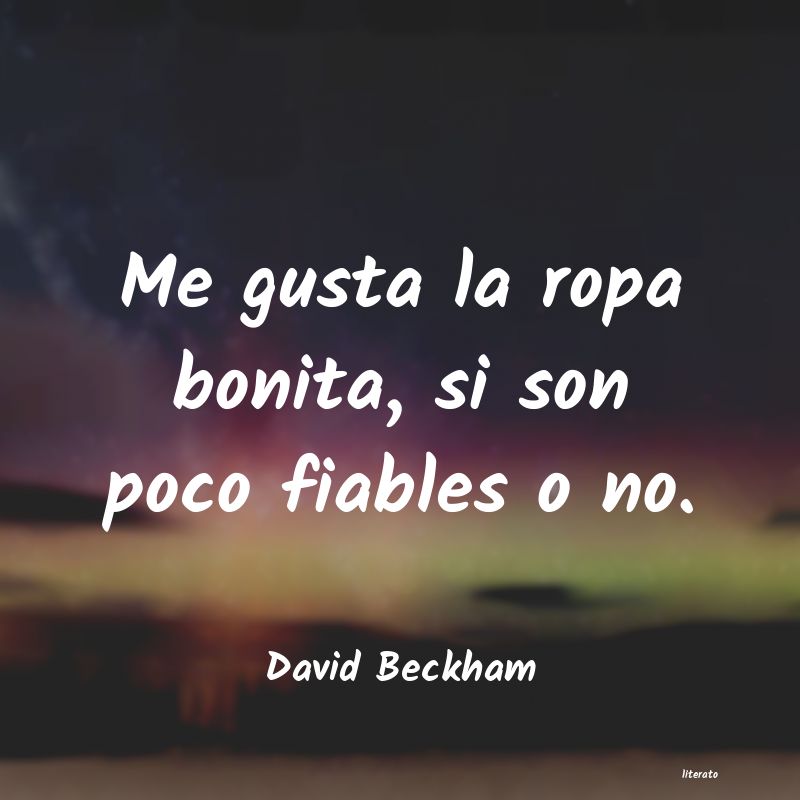 frases de David Beckham