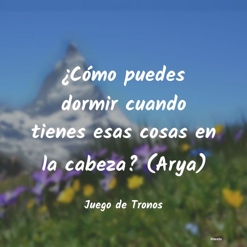 frases de Juego de Tronos