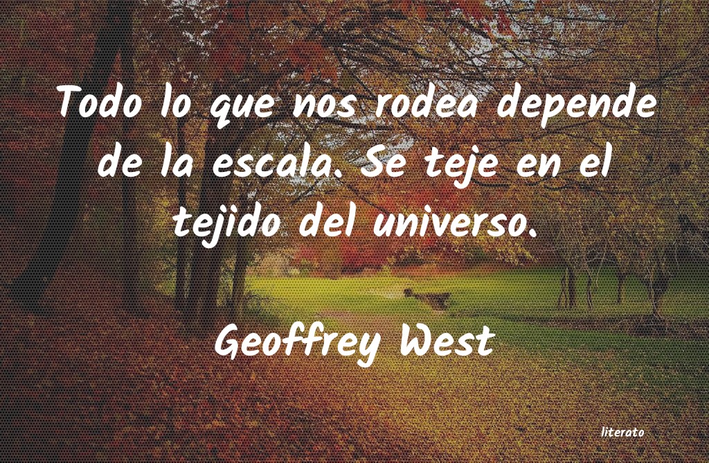 frases de Geoffrey West