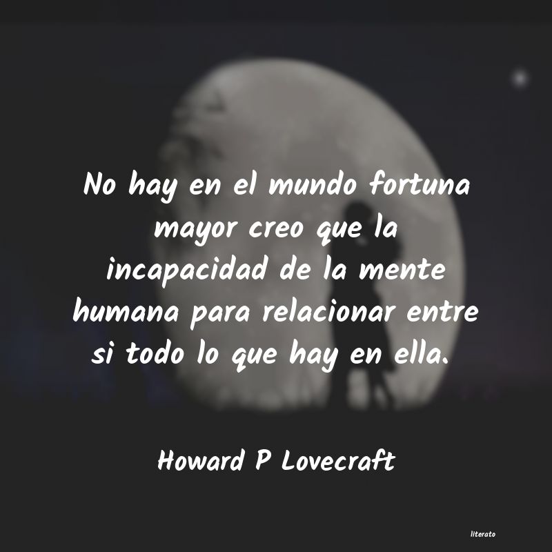 Frases de Howard P Lovecraft