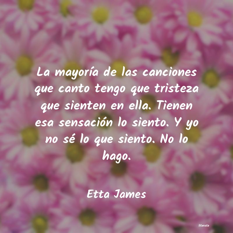 Frases de Etta James