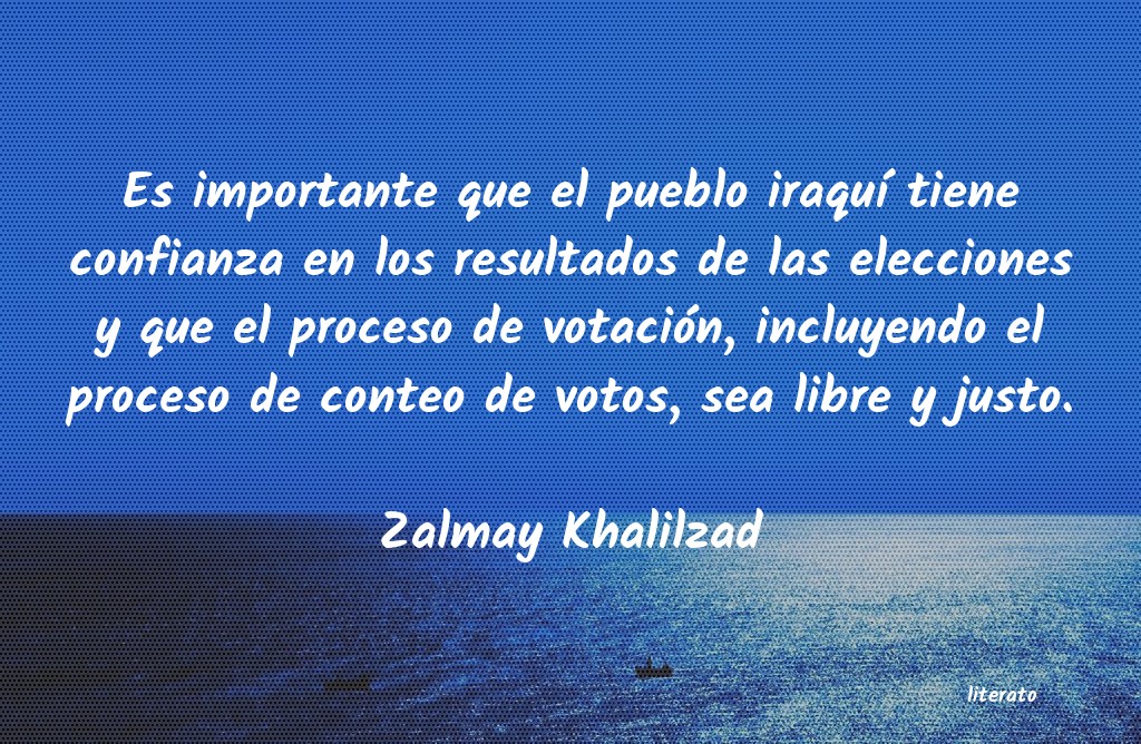 frases de Zalmay Khalilzad