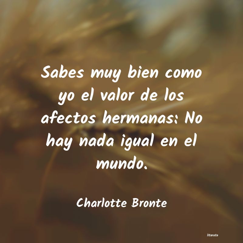 Frases de Charlotte Bronte