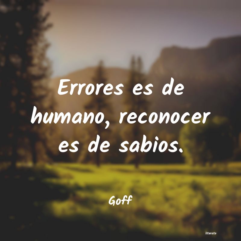 Frases de Goff