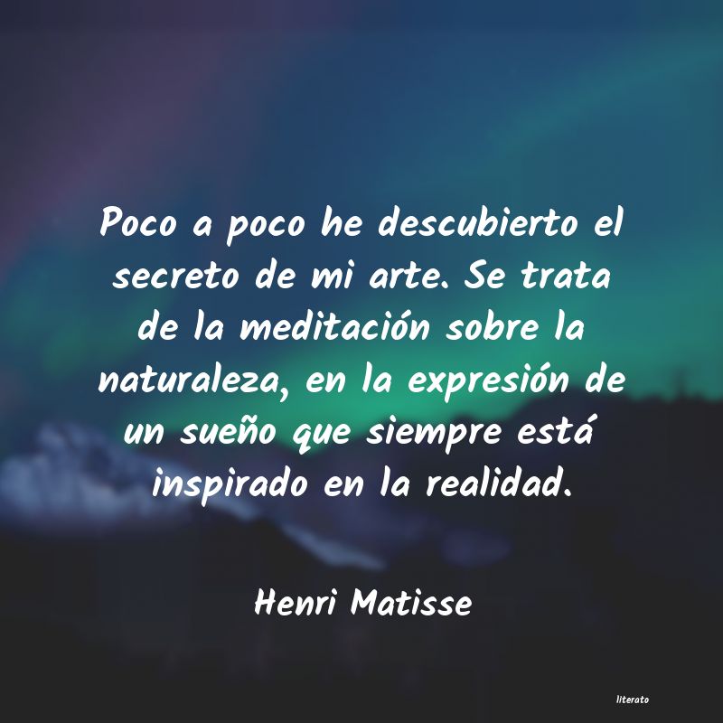 frases de Henri Matisse