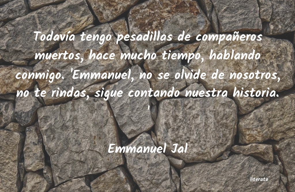 frases de Emmanuel Jal