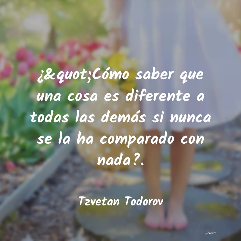 Frases de Tzvetan Todorov