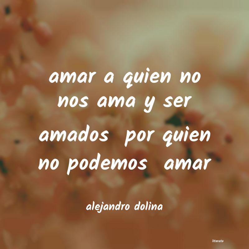 alejandro dolina morir de amor