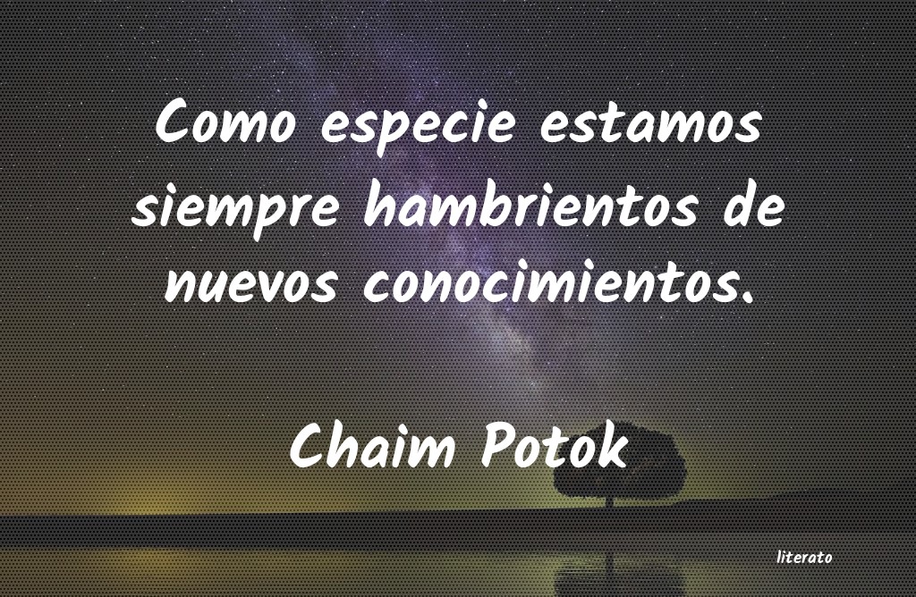 frases de Chaim Potok