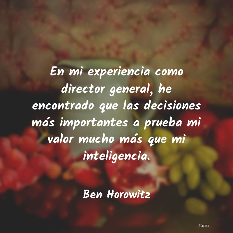 frases de Ben Horowitz