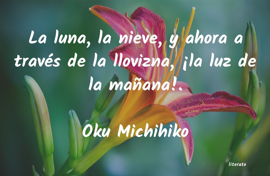 frases de Oku Michihiko