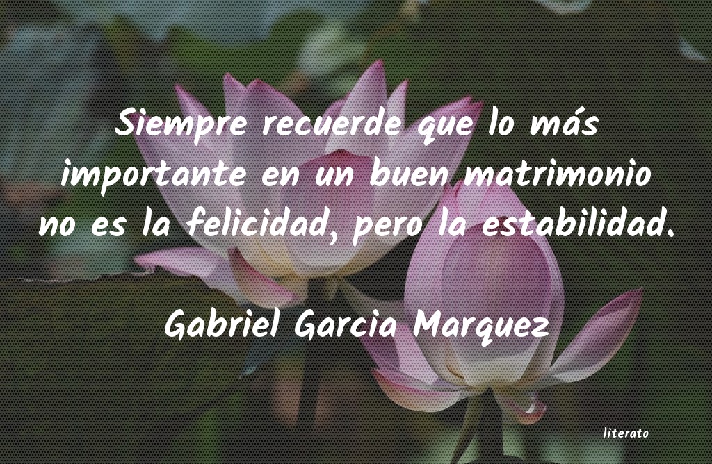 Frases de Gabriel Garcia Marquez