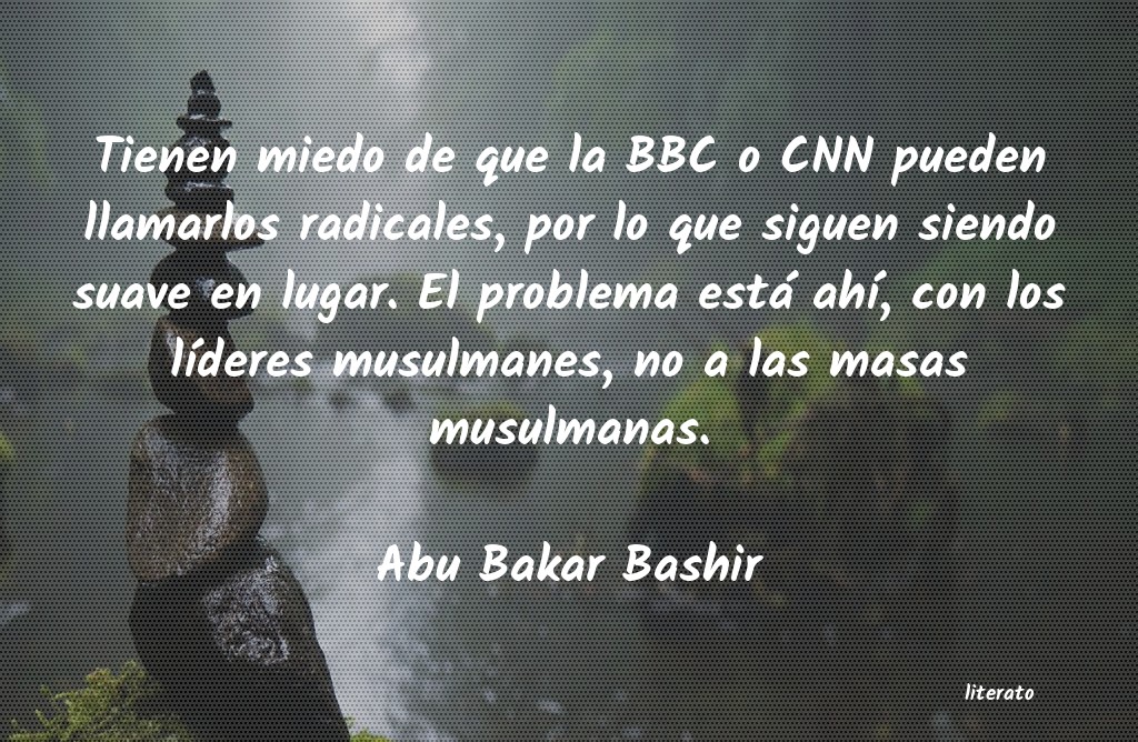 Frases de Abu Bakar Bashir