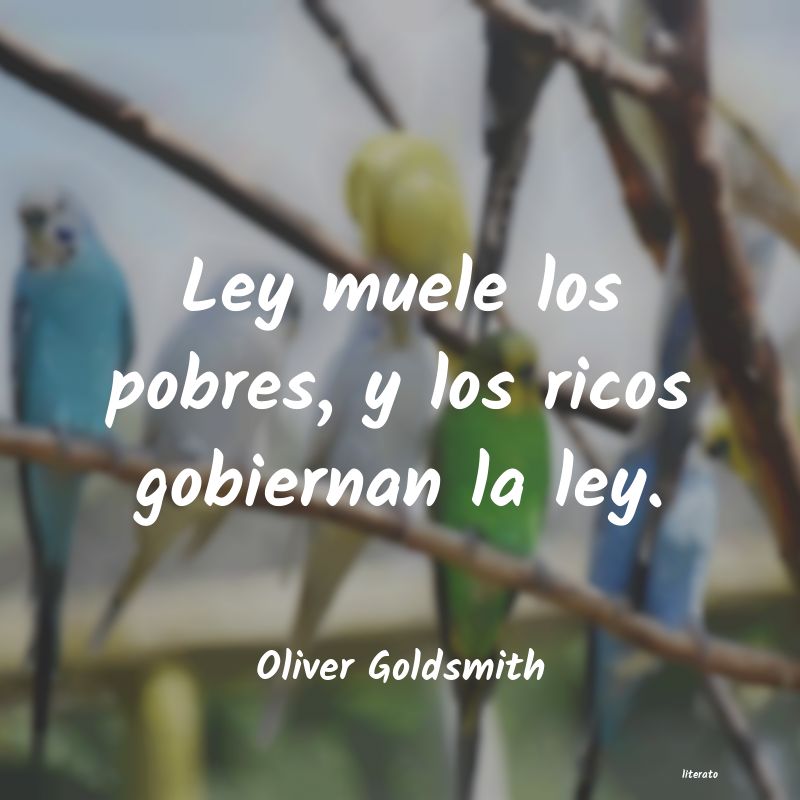 Frases de Oliver Goldsmith