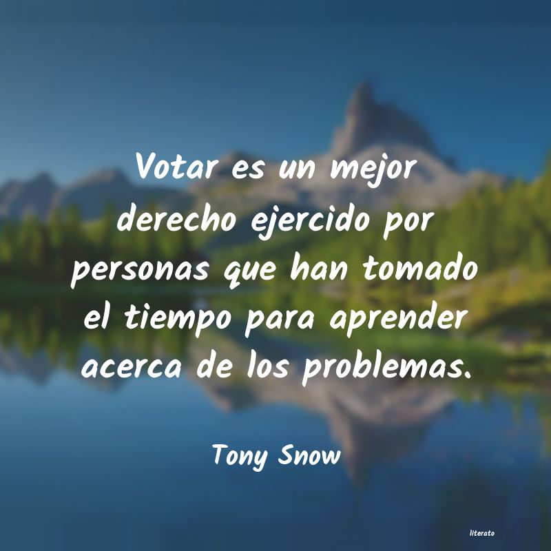 frases de Tony Snow