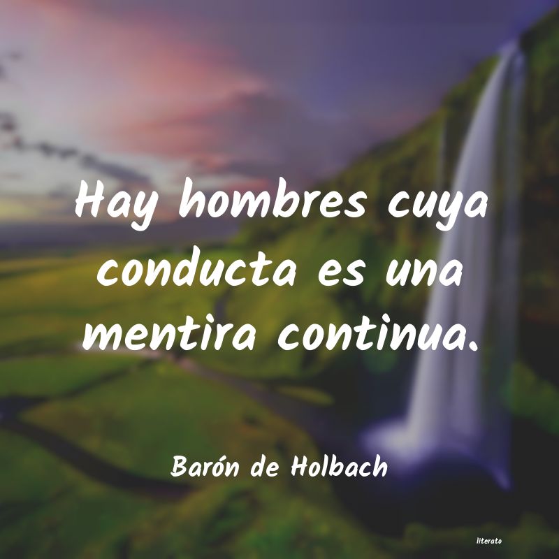 Frases de Barón de Holbach