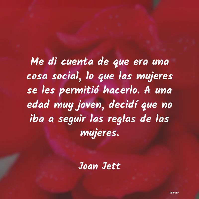 Frases de Joan Jett