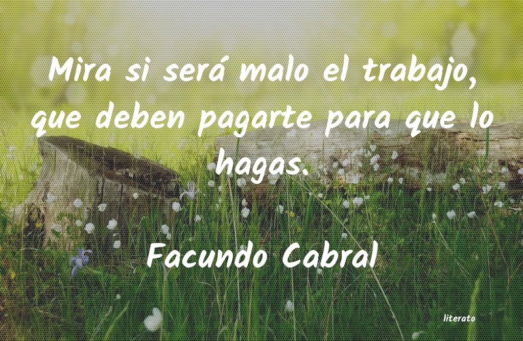 Frases de Facundo Cabral