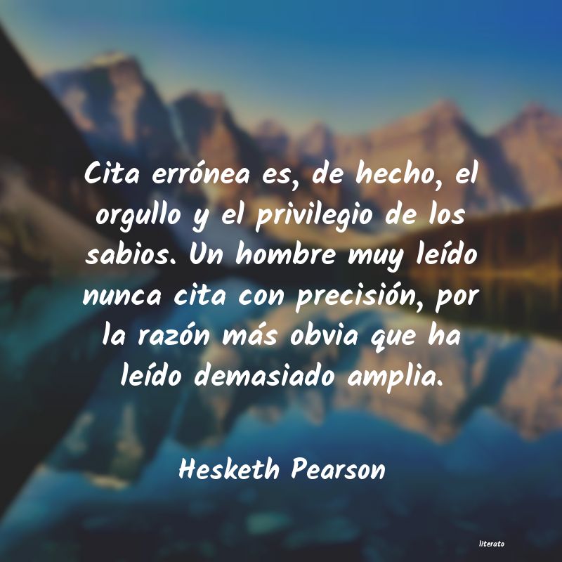 Frases de Hesketh Pearson