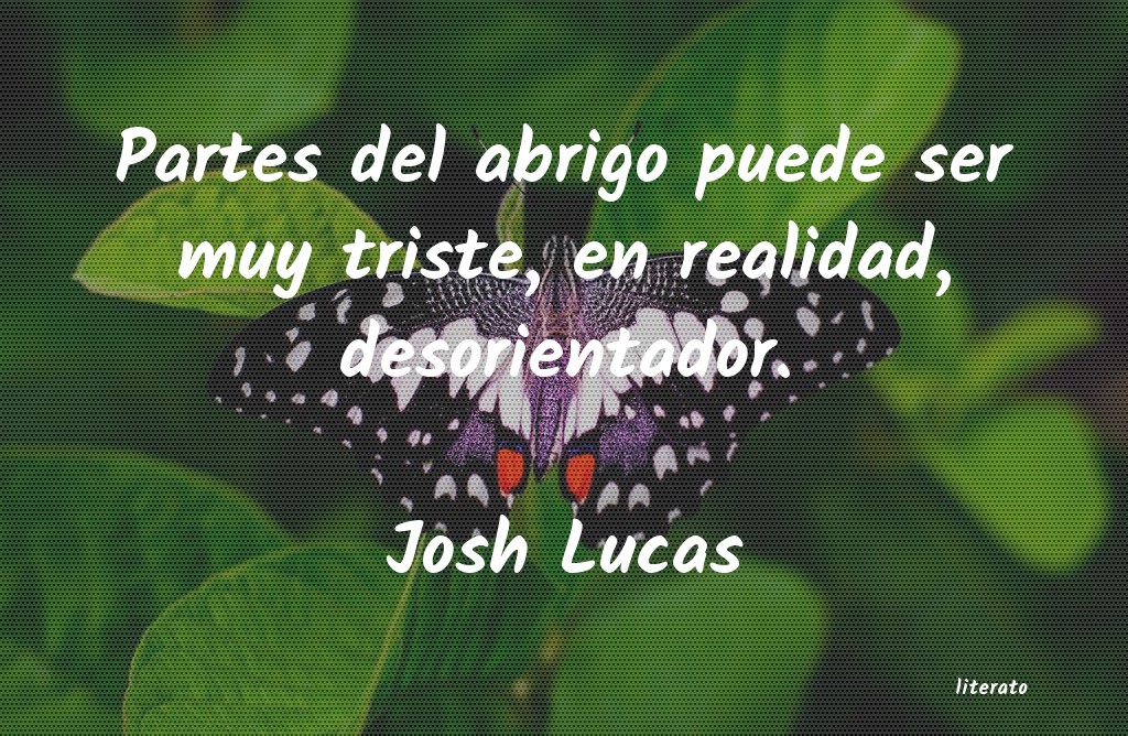 Frases de Josh Lucas