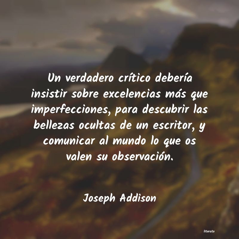 Frases de Joseph Addison