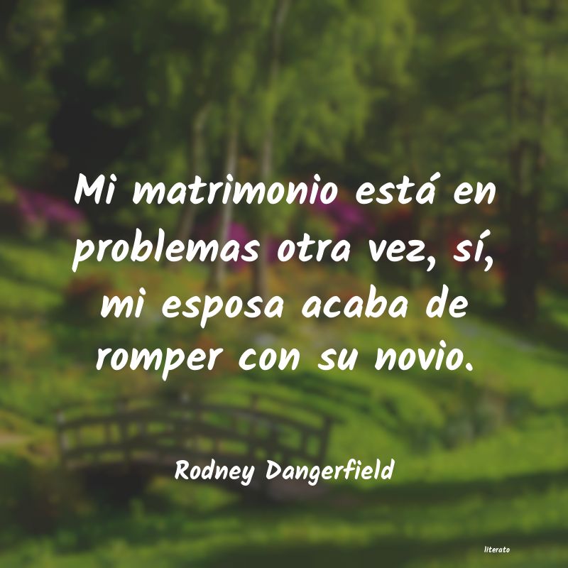 Frases de Rodney Dangerfield