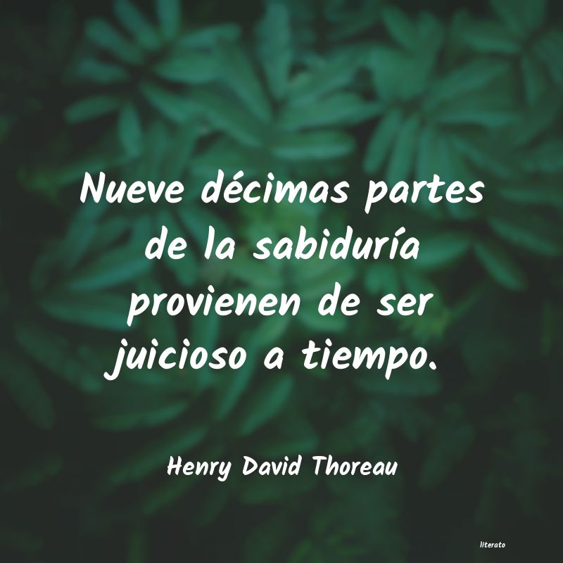 frases de Henry David Thoreau