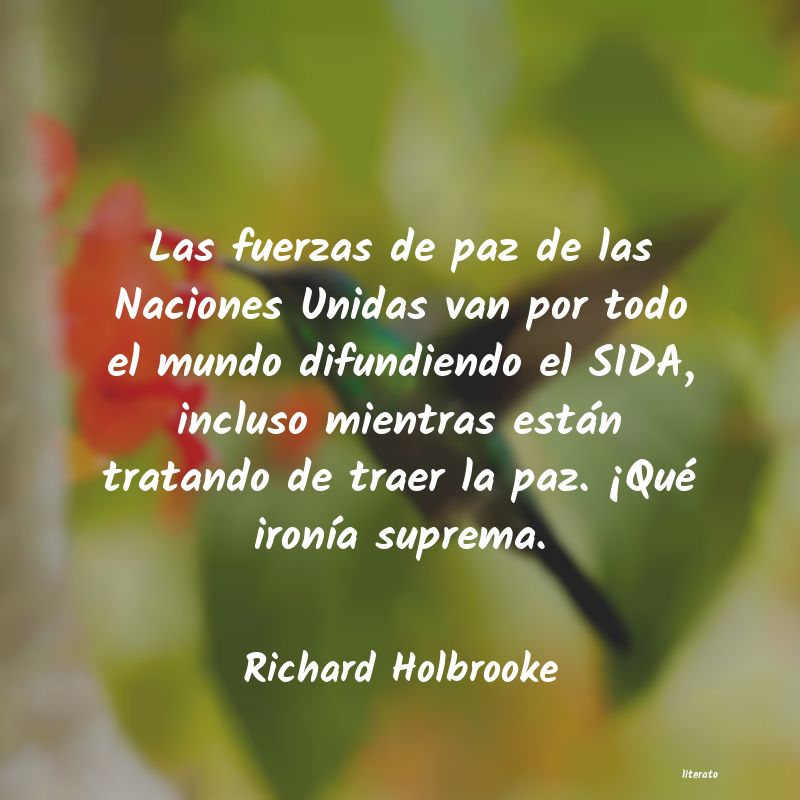 frases de Richard Holbrooke