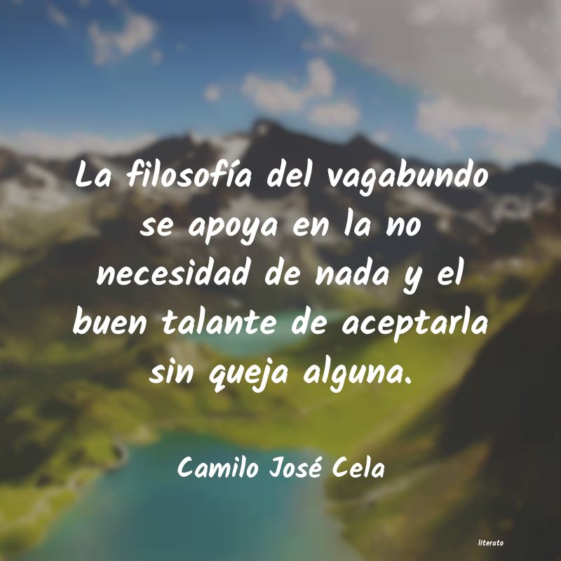 frases de Camilo José Cela