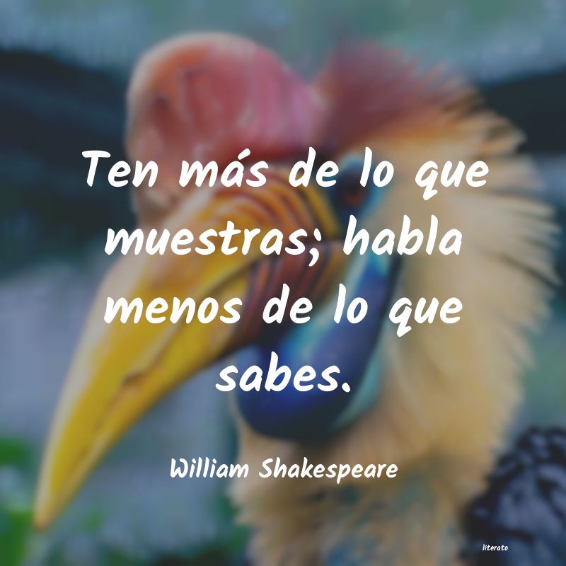 frases de William Shakespeare