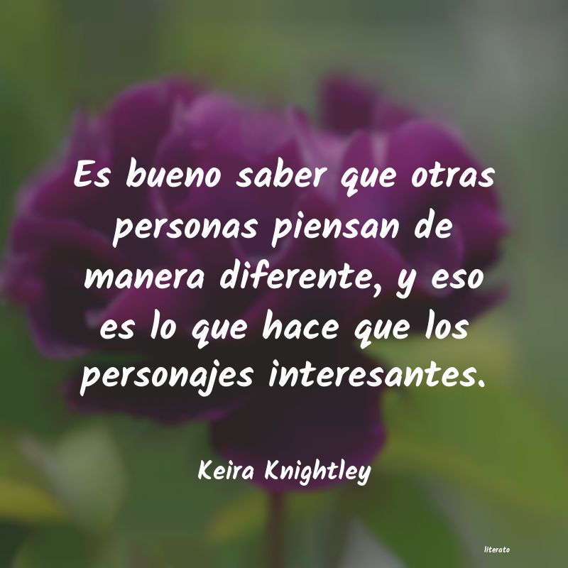 Frases de Keira Knightley