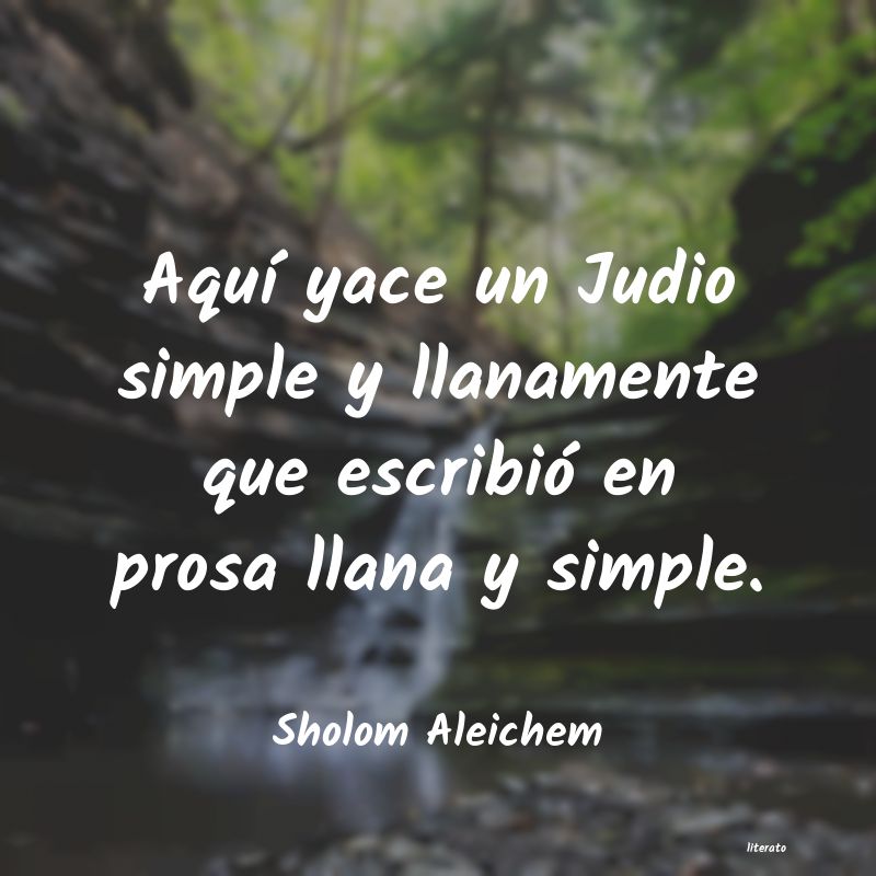 frases de Sholom Aleichem