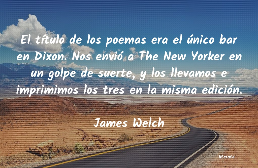 frases de James Welch