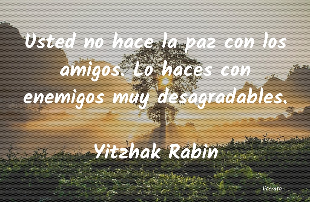 Frases de Yitzhak Rabin