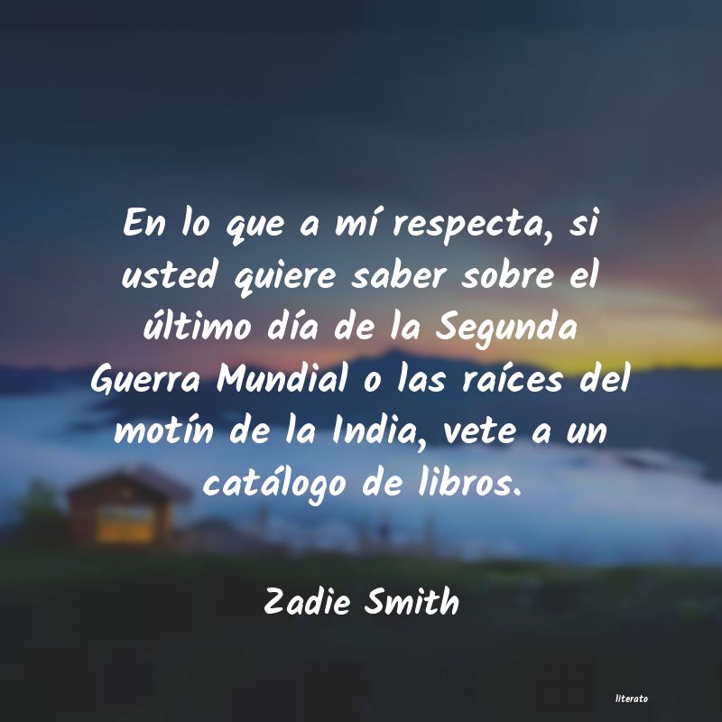 frases de Zadie Smith
