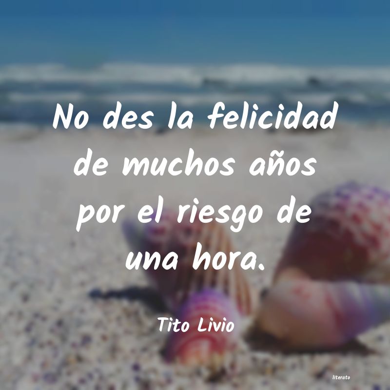 frases de Tito Livio