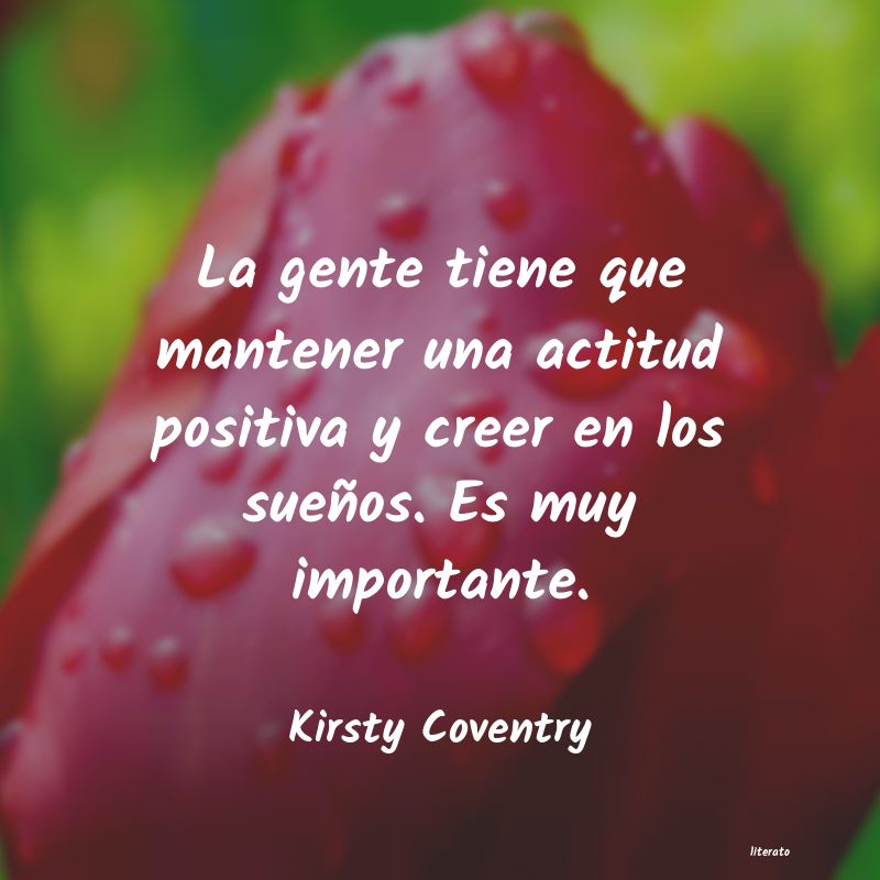 Frases de Kirsty Coventry