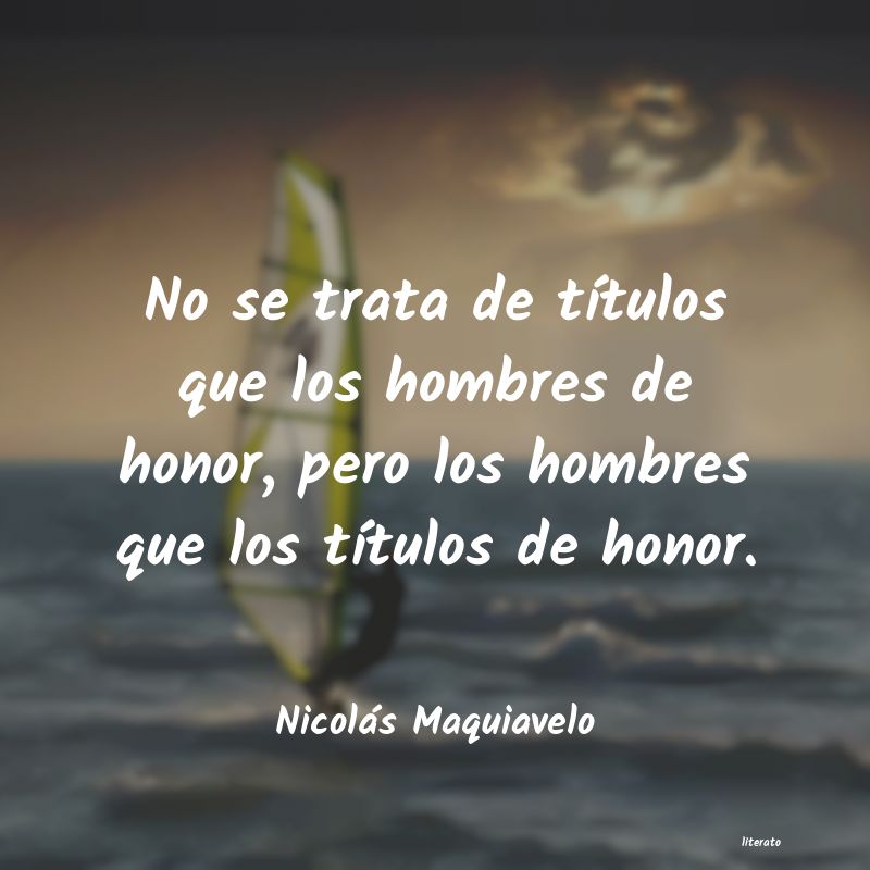 frases de Nicolás Maquiavelo