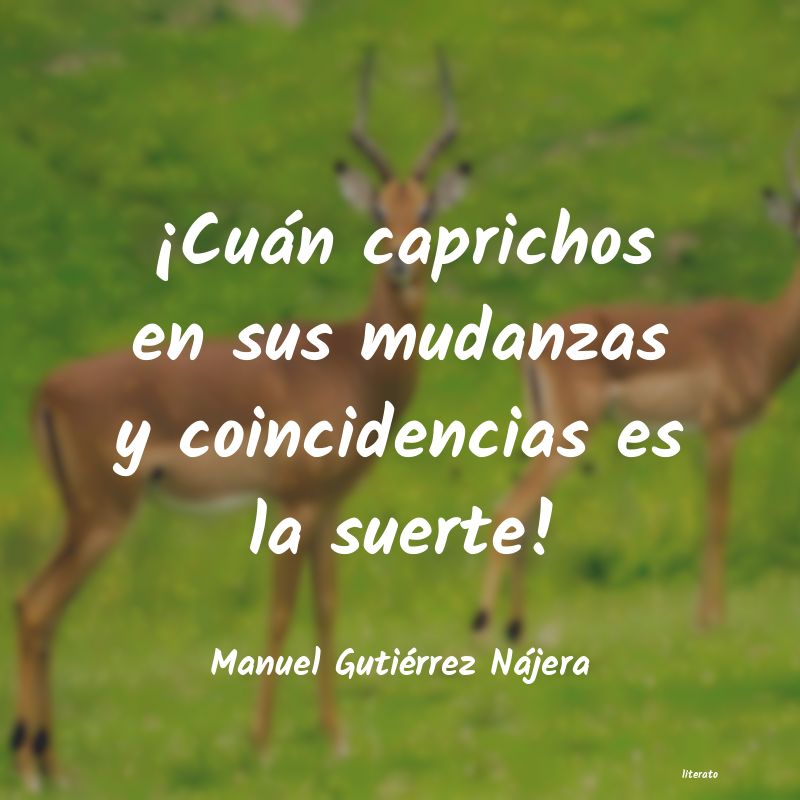 frases de Manuel Gutiérrez Nájera
