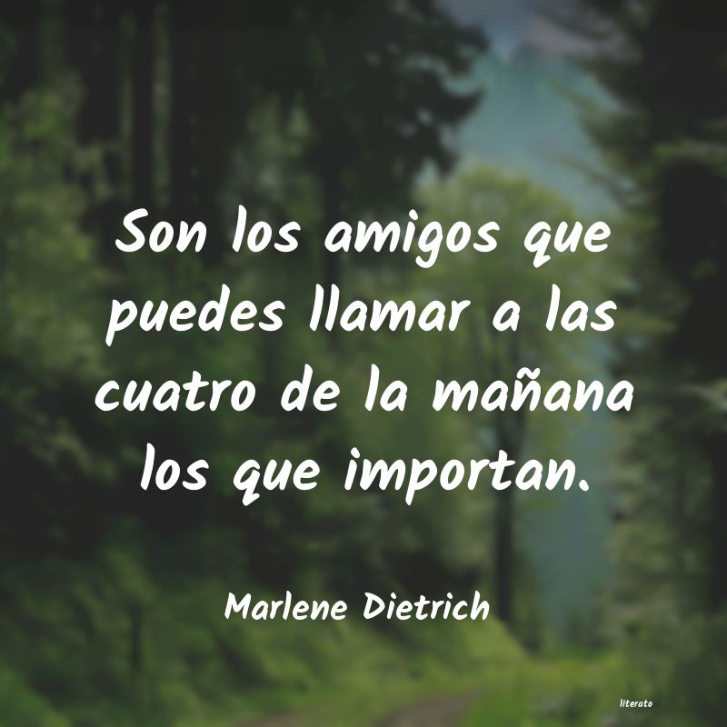 frases de Marlene Dietrich