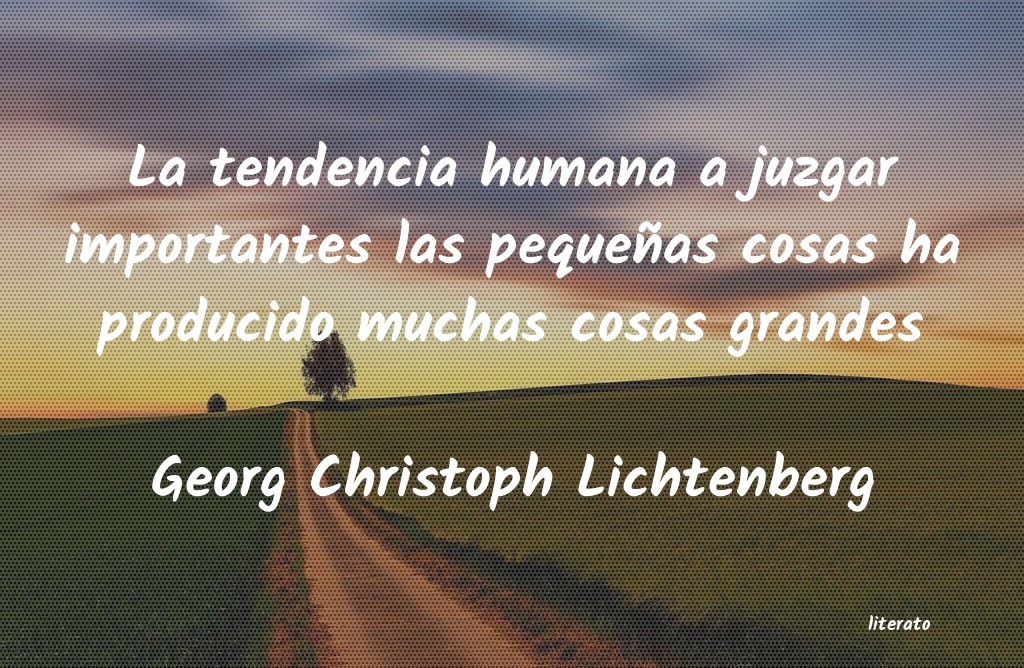 frases de Georg Christoph Lichtenberg