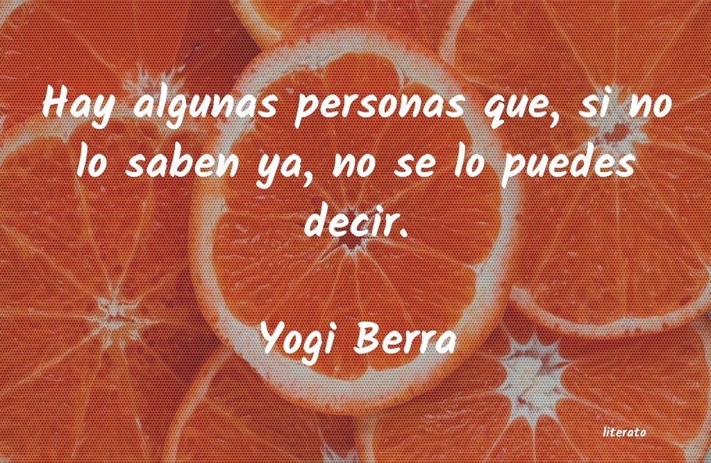 frases de Yogi Berra