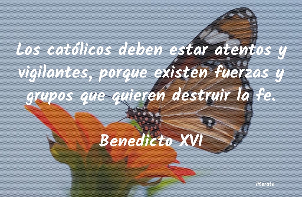 Frases de Benedicto XVI