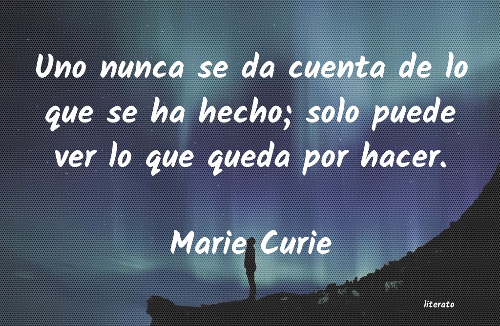 Frases de Marie Curie