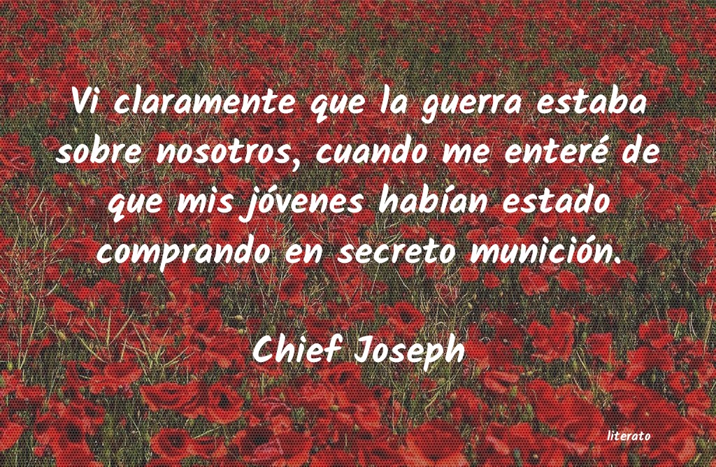 Frases de Chief Joseph