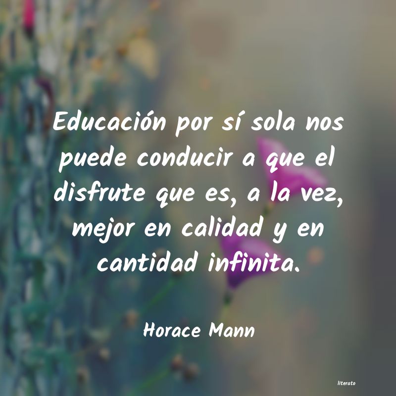 frases de Horace Mann