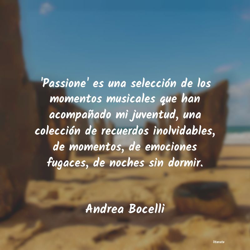 frases de Andrea Bocelli